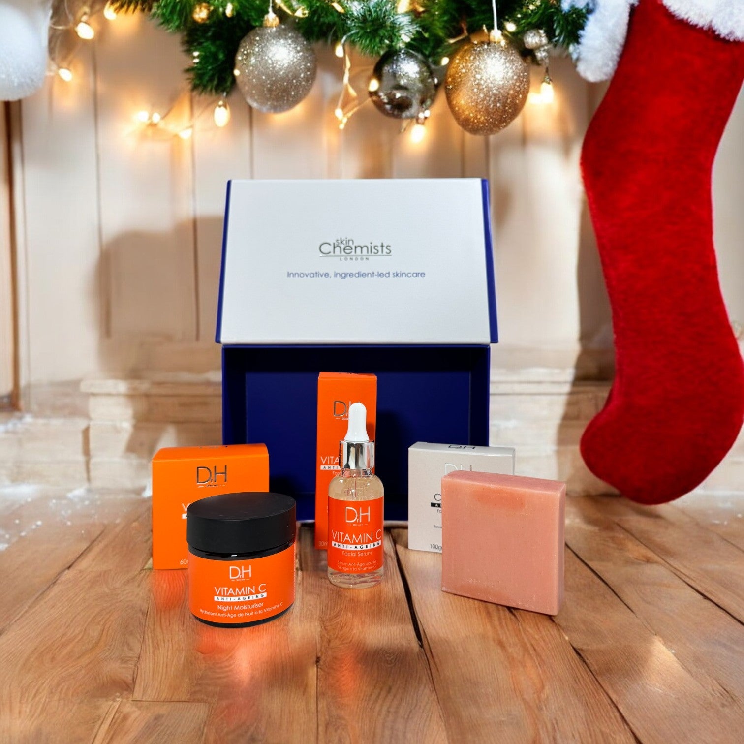 Dr H Vitamin C Anti-Ageing Night Skincare Christmas Gift Set - skinChemists