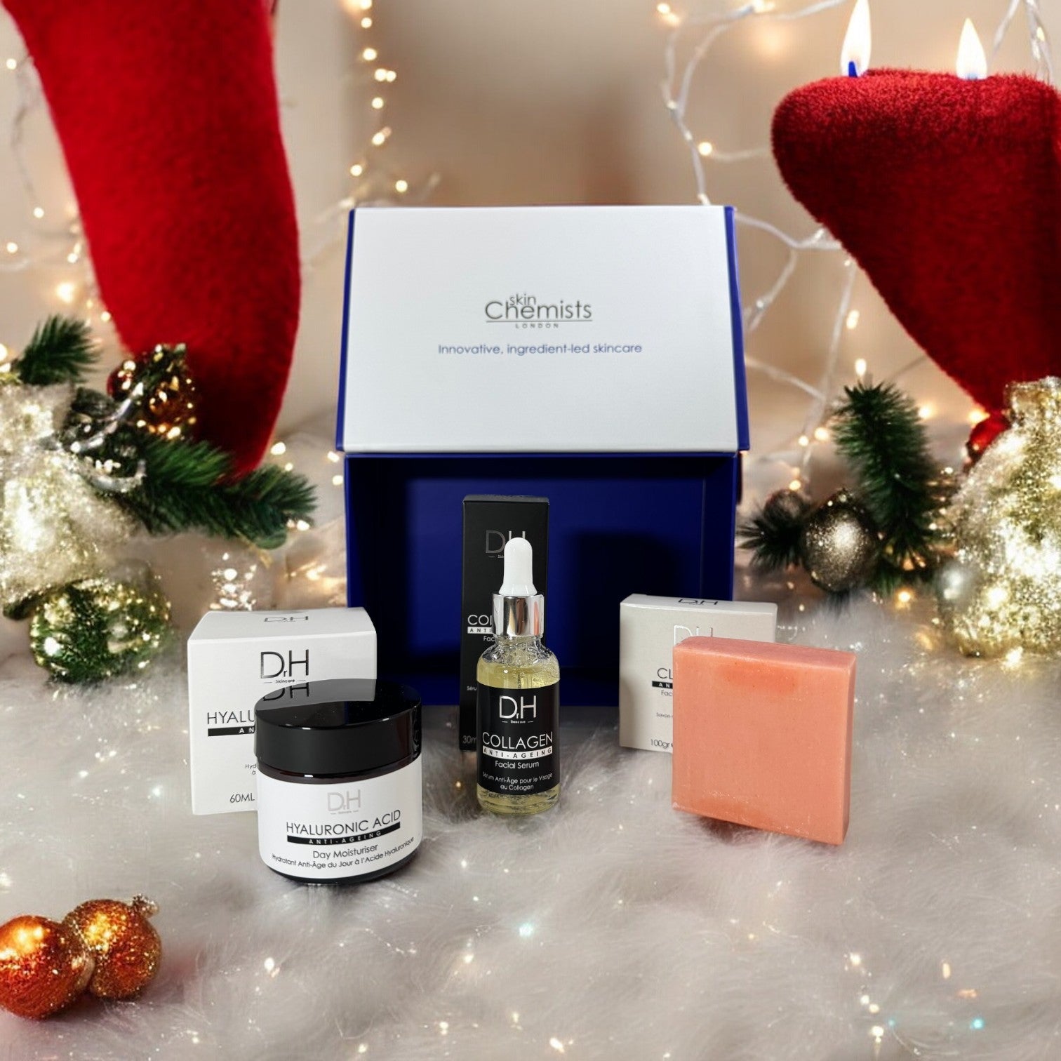 Dr H Collagen + Hyaluronic Acid Anti-Ageing Skincare Christmas Gift Set - skinChemists