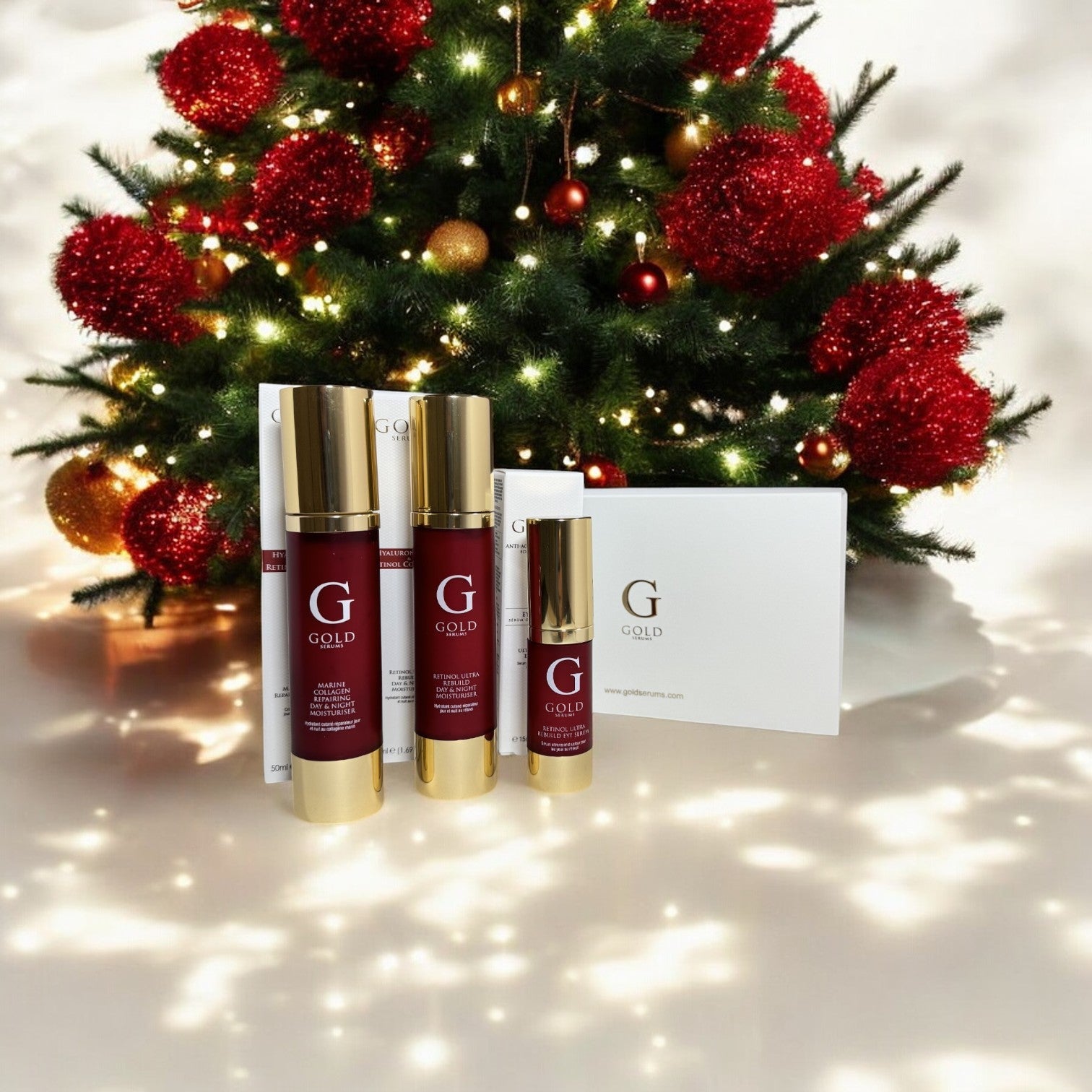 Gold Serums Marine Collagen & Retinol Christmas Gift Set - skinChemists