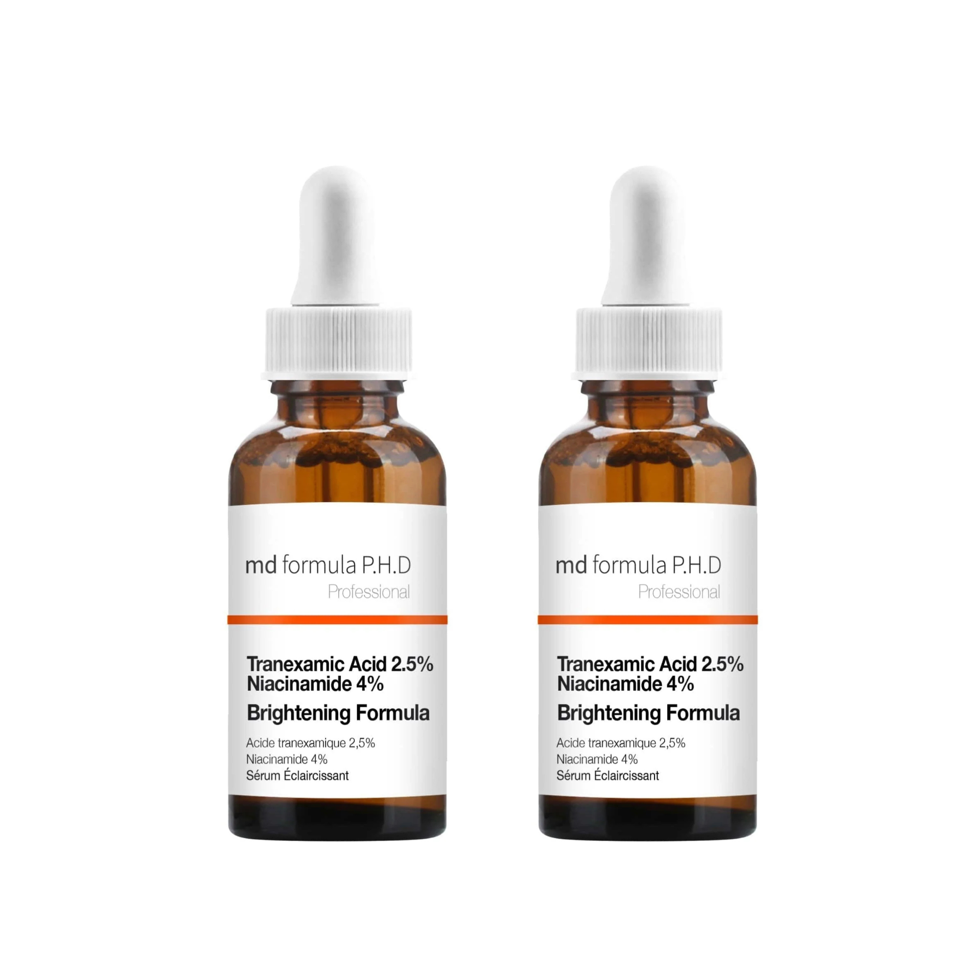 MD Formula Brightening Serum Tranexamic Acid 2.5%, Niacinamide 4% 30ml Twin Value Savings Pack - skinChemists