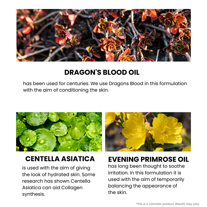 Sensitive Skin Serum Dragon's Blood 5%, Centella Asistica 3%, Evening Primrose Oil 1% 30ml