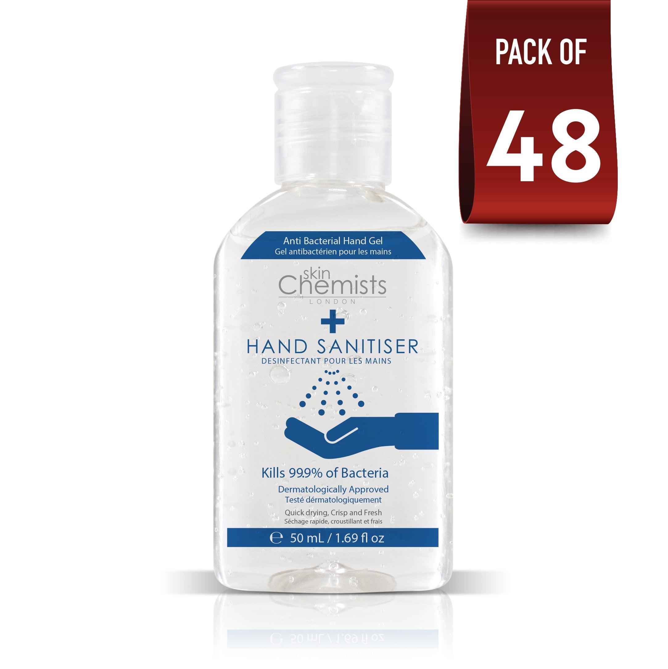 skinChemists Hand Sanitiser 50ml Pack Of 48 - skinChemists