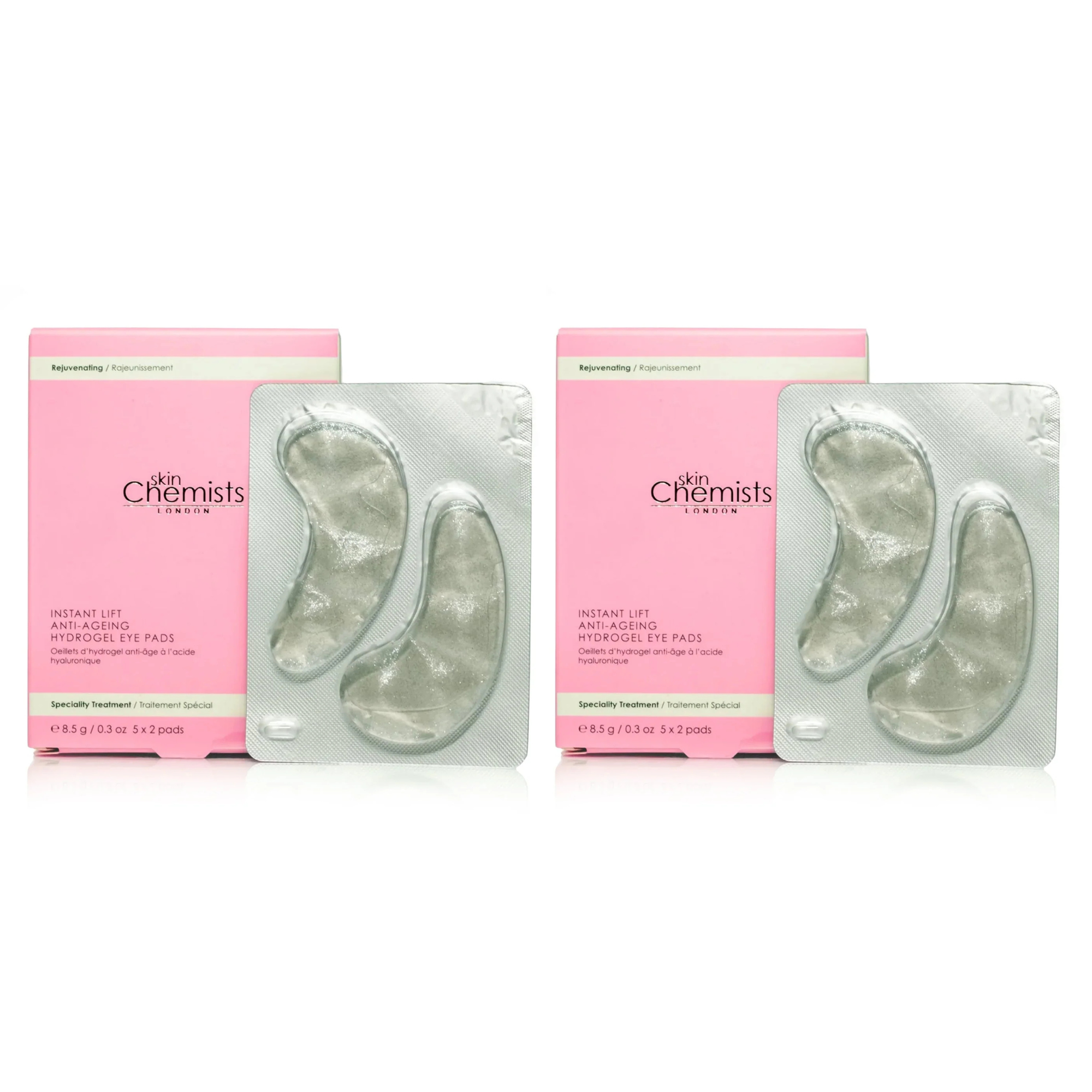 skinChemists Instant Lift Anti-Ageing Hydrogel Eye Pads (5 x 2) Twin Value Savings Pack - skinChemists