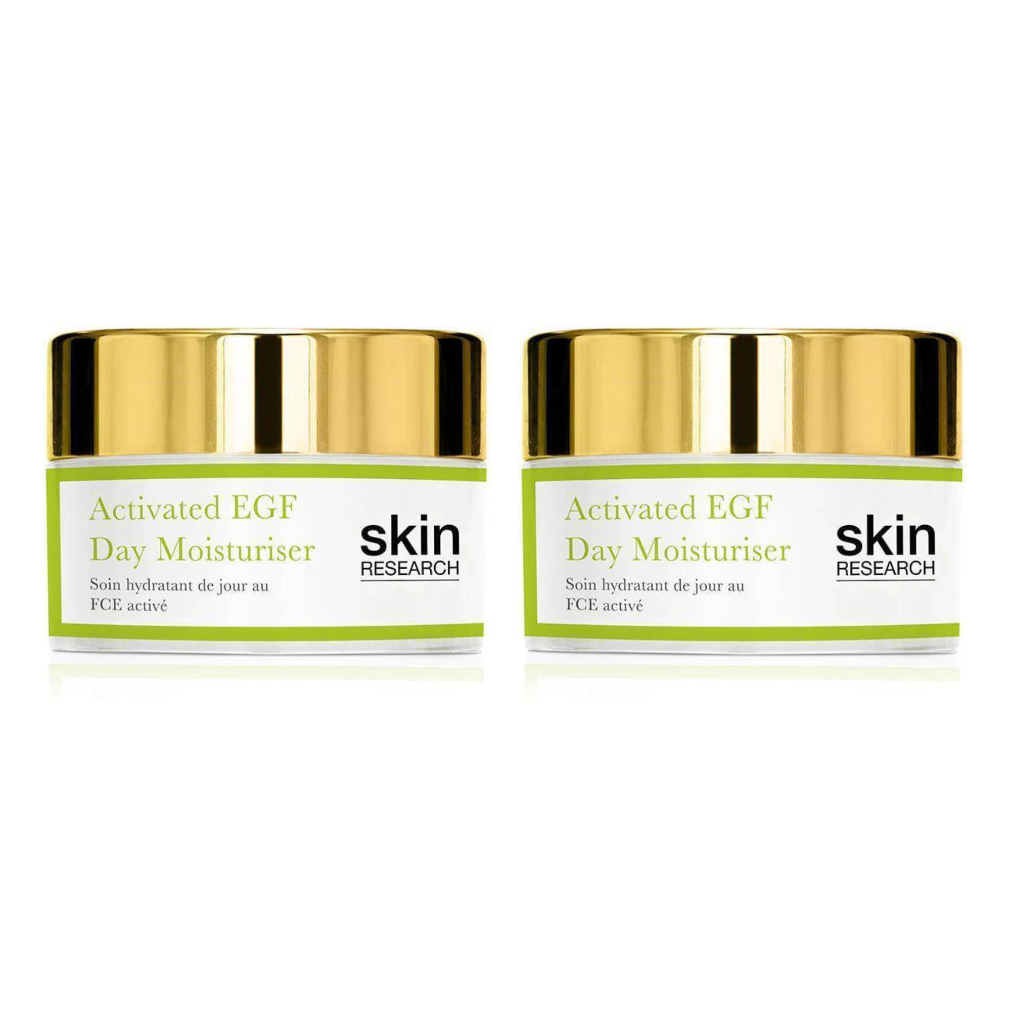 Skin Research Activated EGF Day Moisturiser 50ml Twin Value Savings Pack - skinChemists