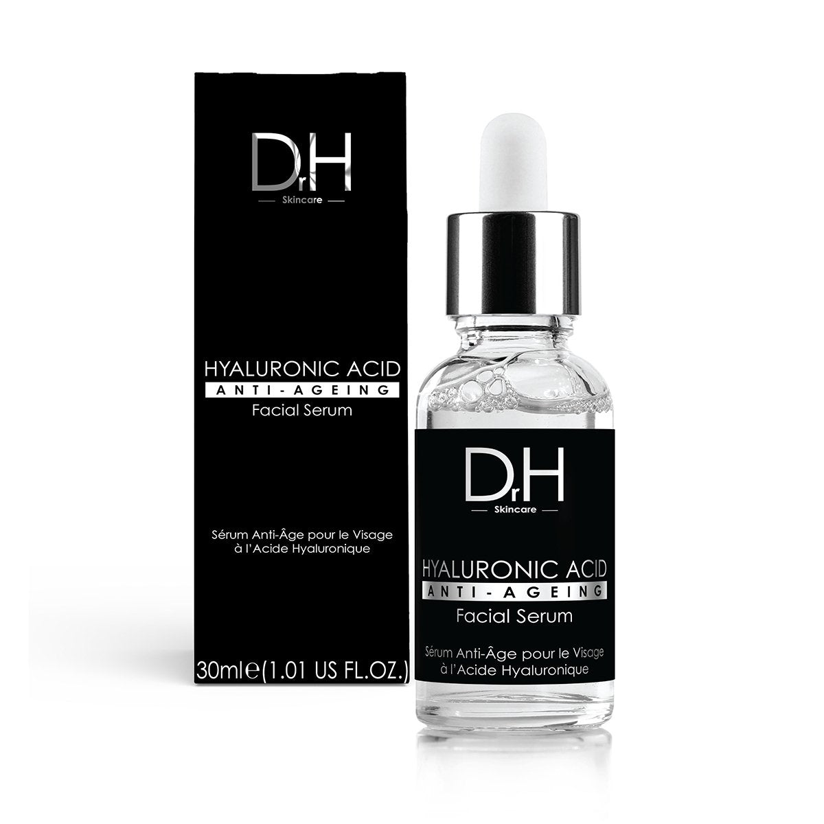 Anti - Aging Hyaluronic Acid Facial Serum 30ml + Hyaluronic Acid Anti - Ageing Night Moisturiser 60ml - skinChemists