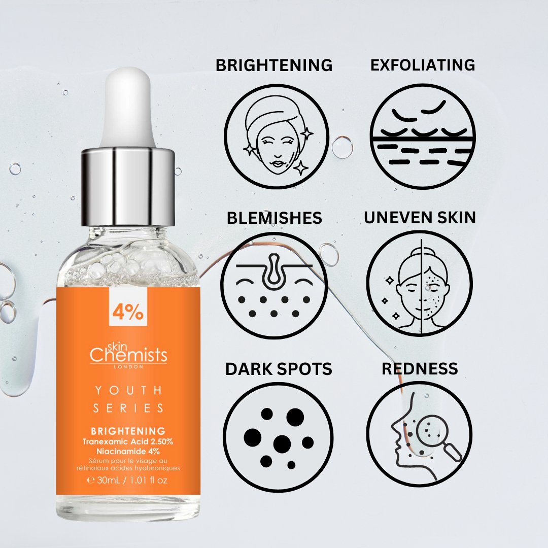 Brightening Serum Niacinamide 4%, Tranexamic Acid 2.5% 30ml - skinChemists