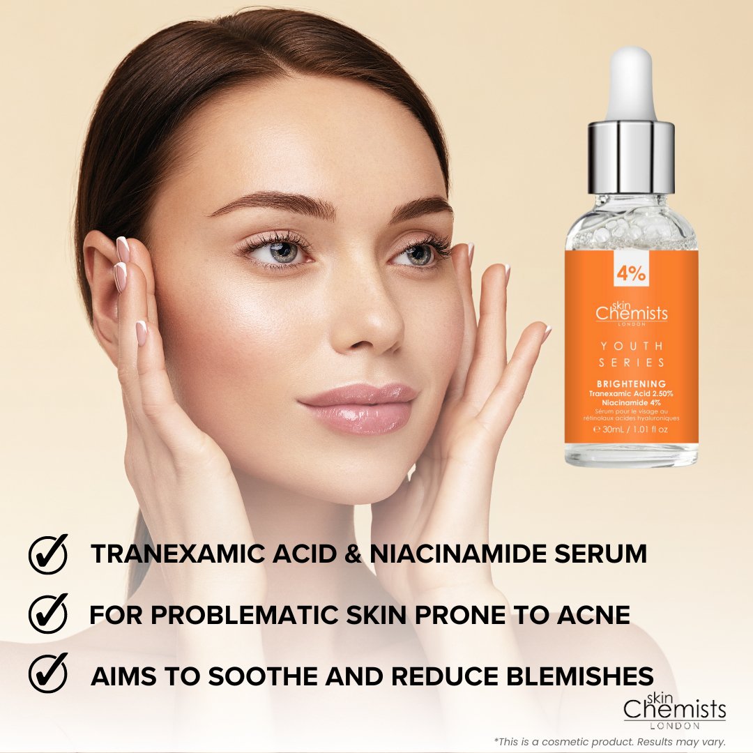 Brightening Serum Niacinamide 4%, Tranexamic Acid 2.5% 30ml - skinChemists