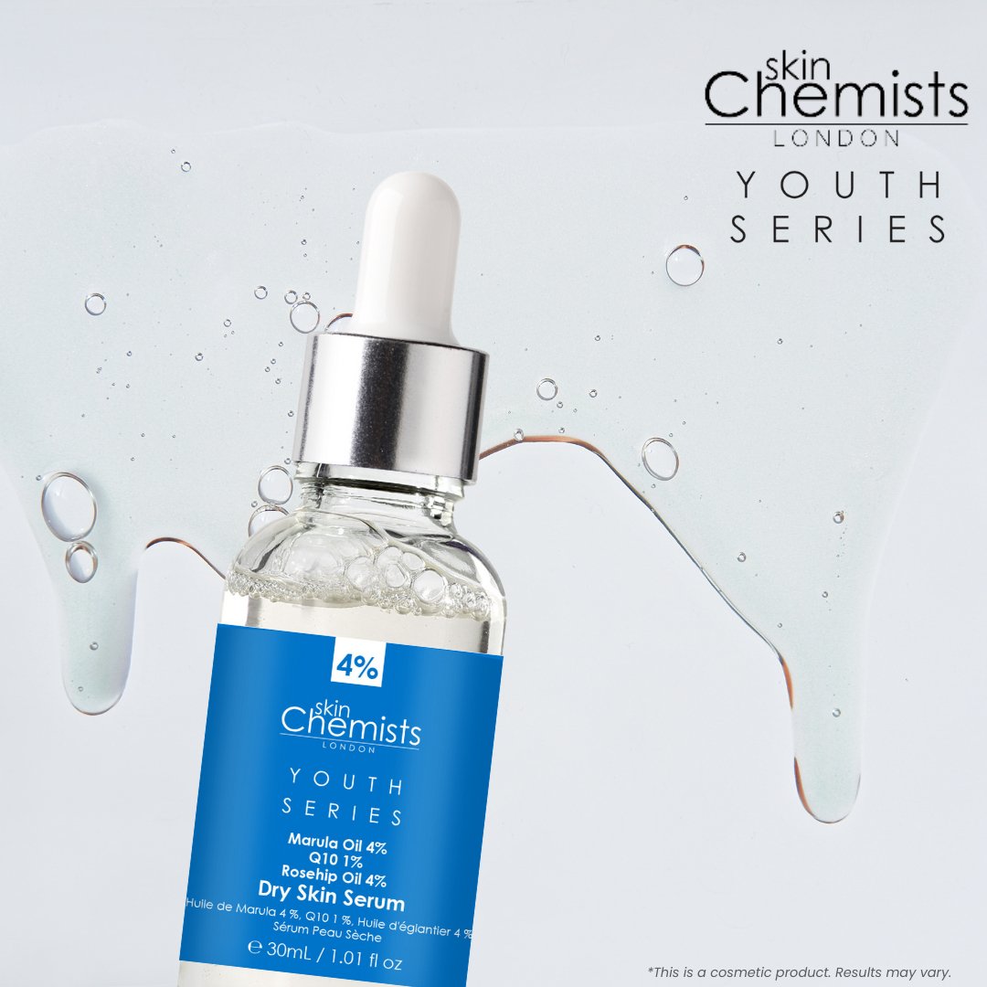 Dry Skin Serum Marulua Oil 4%, Q10 1%, Rosehip Oil 4% 30ml - skinChemists