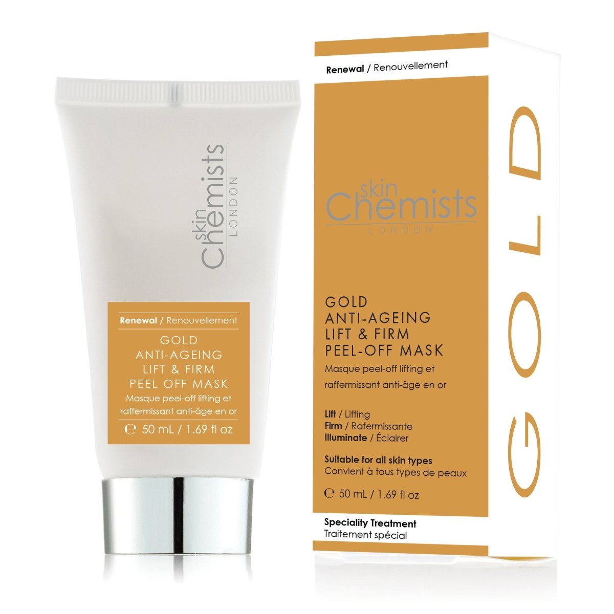 Gold Anti-Ageing Lift & Firm Peel-Off Mask 50ml - skinChemists