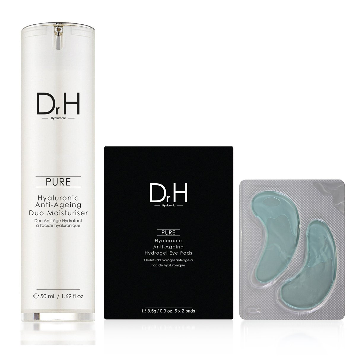 Hyaluronic Acid Duo Moisturiser & Eye Pads Kit - skinChemists