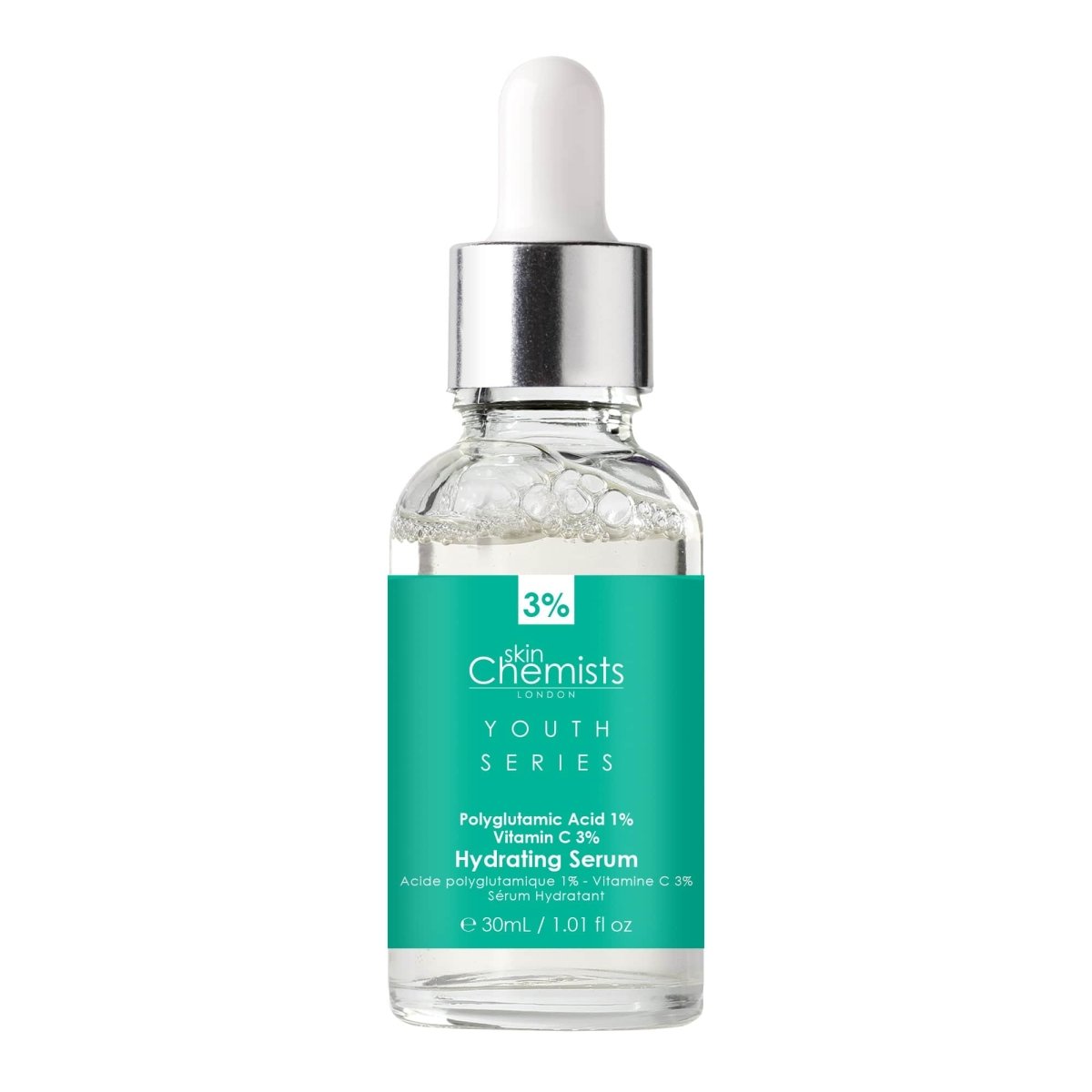 Hydrating Serum Polyglutamic Acid 1%, Vitamin C 3% 30ml - skinChemists