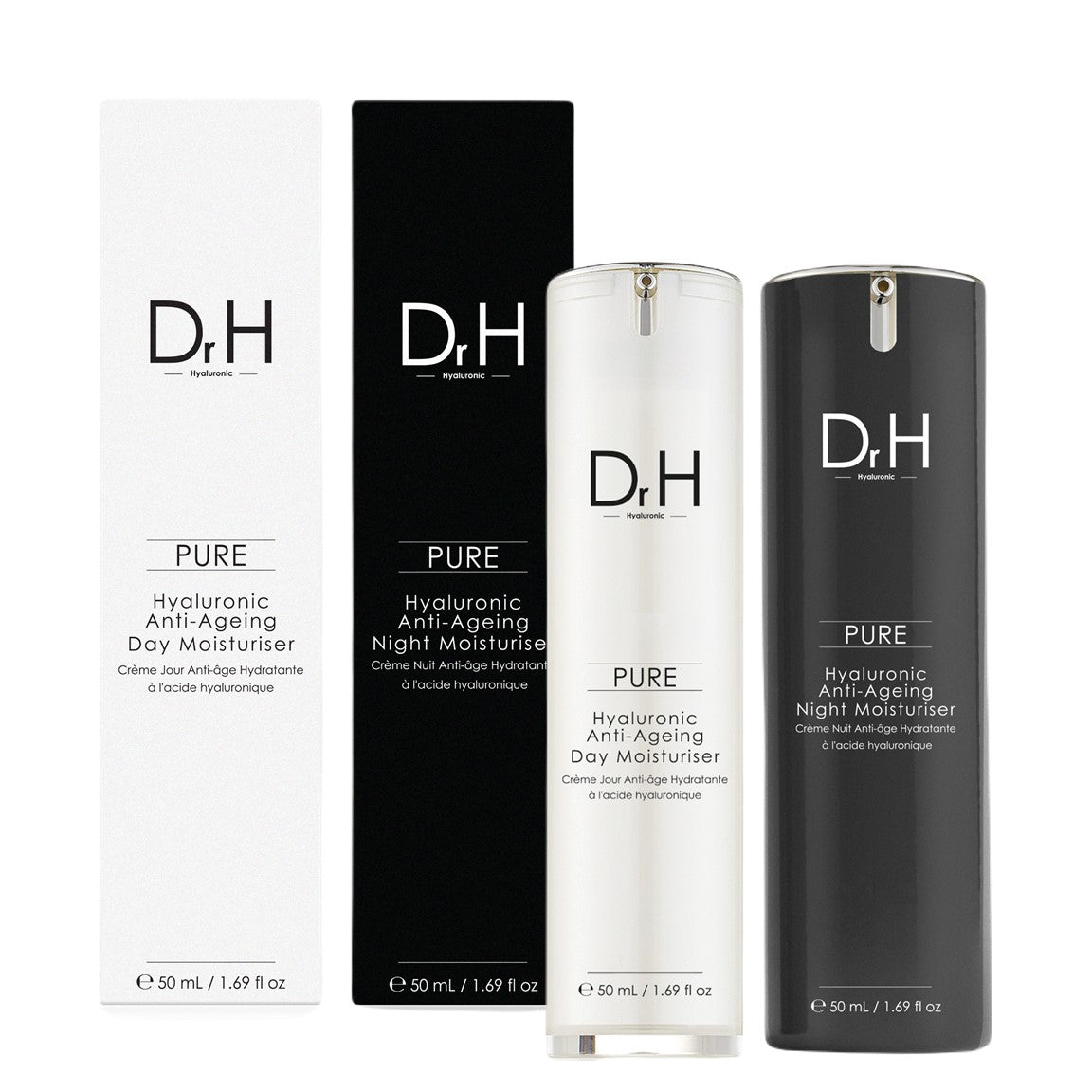 Dr H Hyaluronic Acid Anti-Ageing Day & Night Kit 100ml - skinChemists