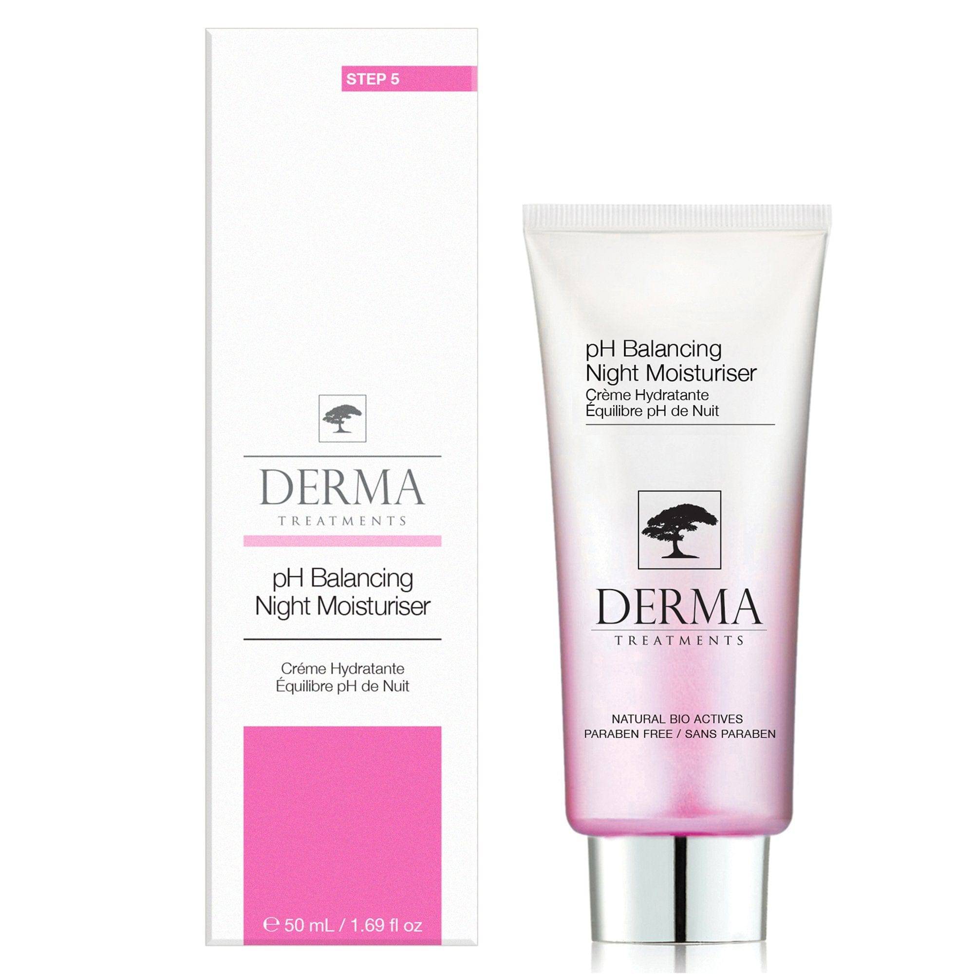 Derma Treatments pH Balancing Night Moisturiser 50ml Twin Value Savings Pack - skinChemists