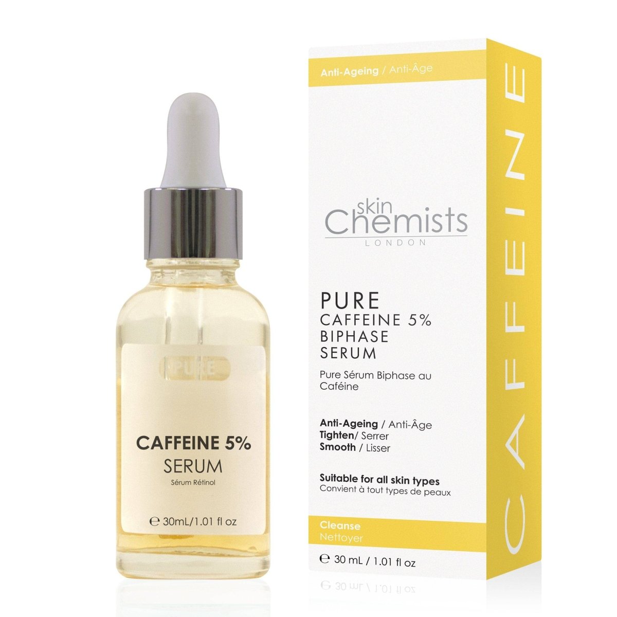 Pure Caffeine 5% Biphase Serum 30ml - skinChemists