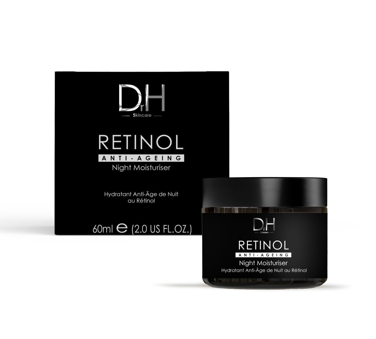 Retinol Anti - Ageing Night Moisturiser 60ml + Anti - Aging Retinol Facial Serum 30ml - skinChemists
