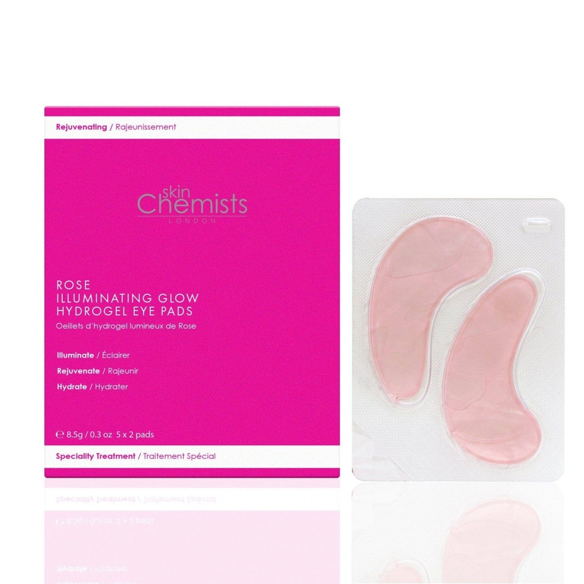 Rose Illuminating Glow Hydrogel Eye Pads (5 x 2) - skinChemists