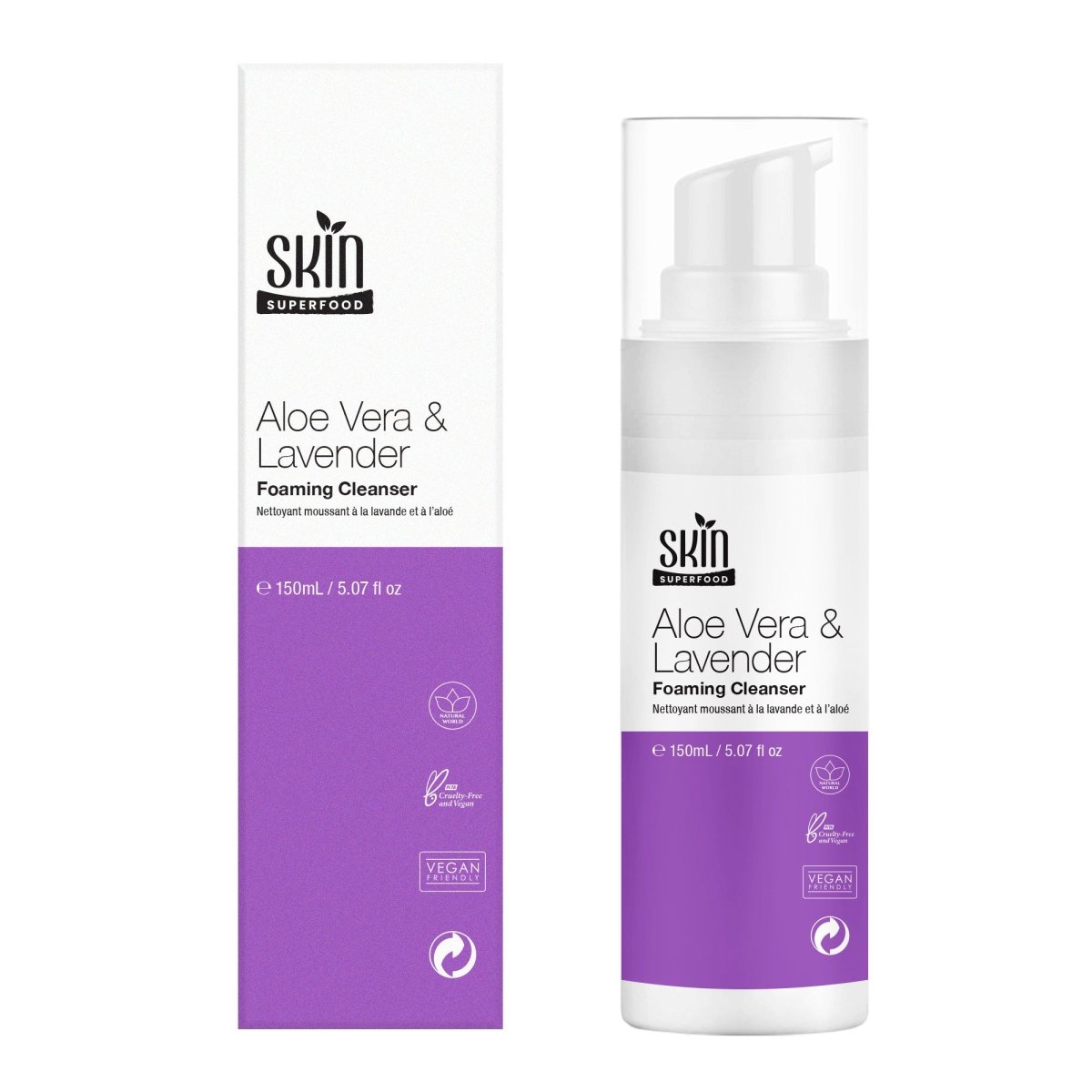 SF Aloe Vera & Lavendar Foaming Cleanser 150ml - skinChemists