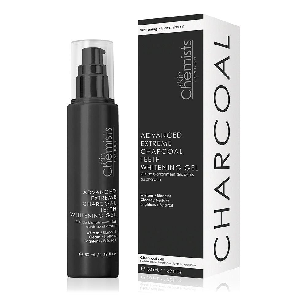 skinChemists Advanced Extreme Charcoal Teeth Whitening Gel + Advanced Extreme Teeth Whitening Gel - skinChemists