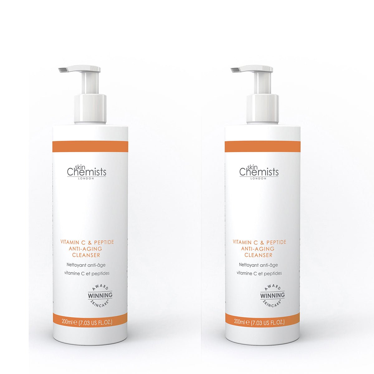 Vitamin C & Peptide Cleanser Duo Pack 2 x 200ml - skinChemists