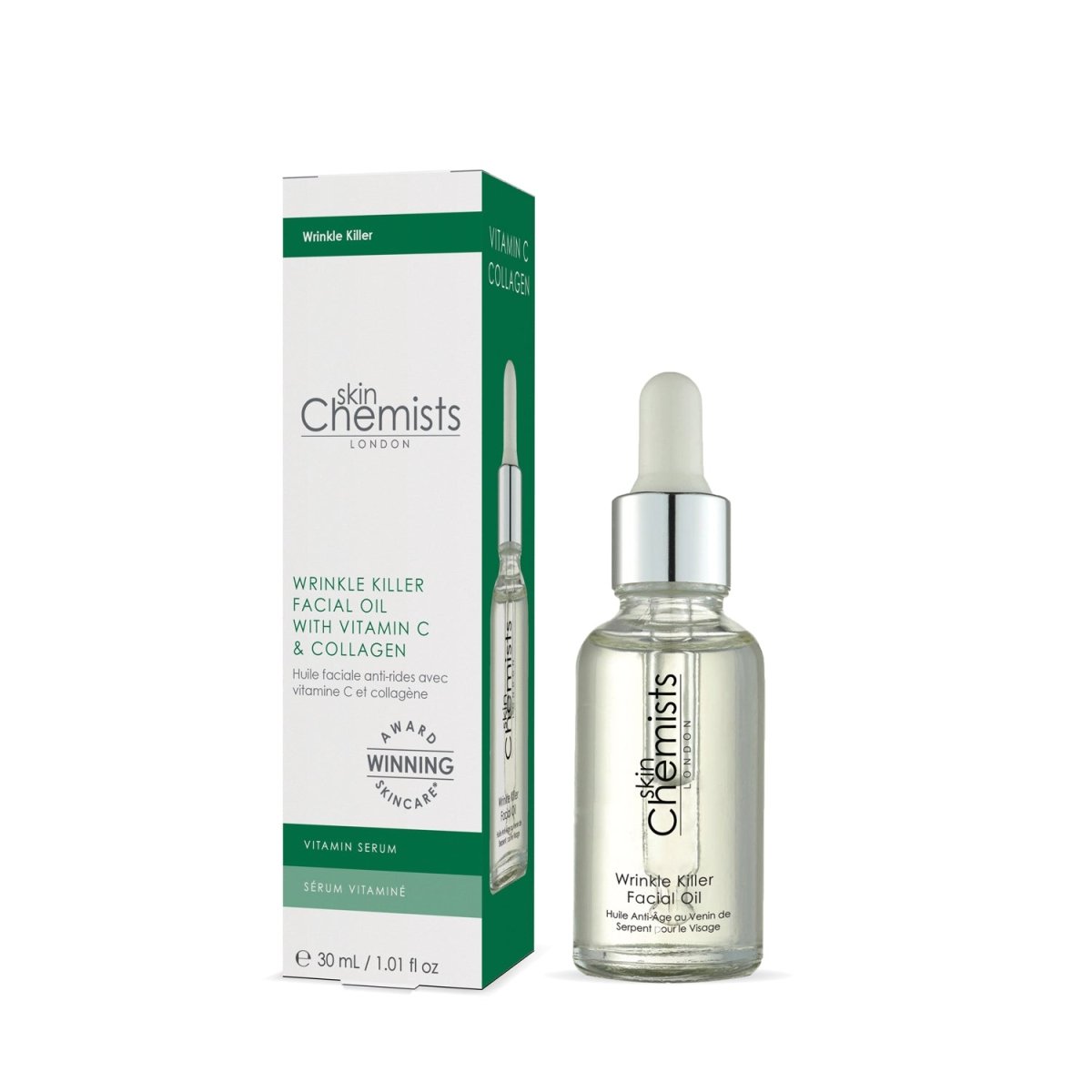 Wrinkle Killer Facial Oil 30ml - skinChemists