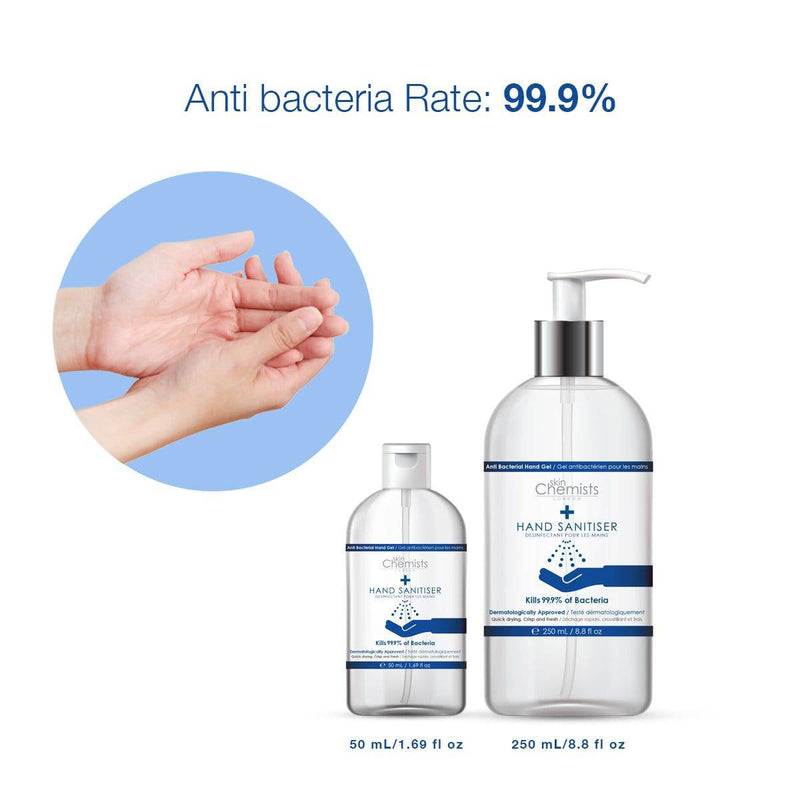 Hand Sanitiser 99.9% Anti-Bacterial 50ml - skinChemists